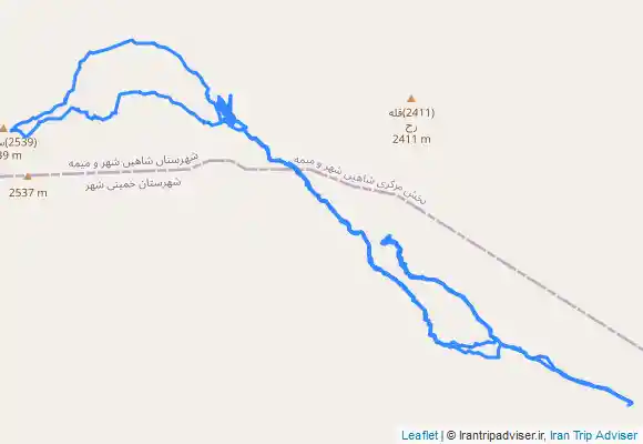 ترک جی پی اس بازدید از دره لادوزخ و صعود به کوه ساسفید خمینی شهر