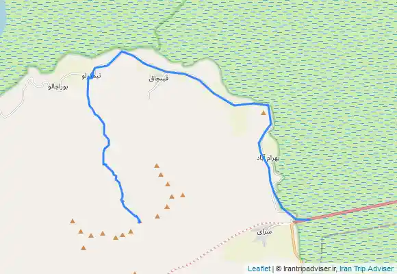 ترک جی پی اس shahi peninsula, suzani peak from teymurlu in shahi peninsula جزیره اسلامی--- قله سوزنی از روستای تیمورلوی جزیره شاهی