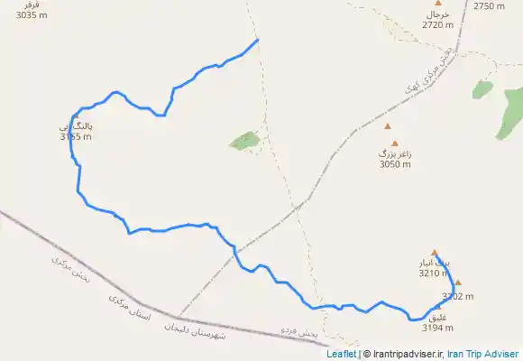 ترک جی پی اس صعود به خط الراس پلنگ آبی و پیمایش کامل خط الراس تا قله برف انبار