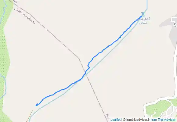 ترک جی پی اس مسیر برگشت از آبشار شله بن تا روستای خسبان