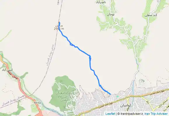 ترک جی پی اس قله ورجین از لواسان