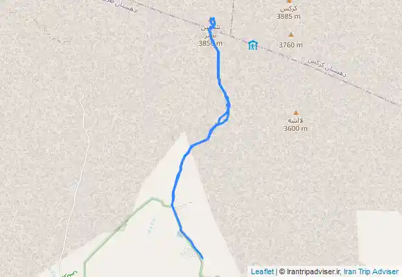 ترک جی پی اس قله شاهین نطنز(shahin peak)