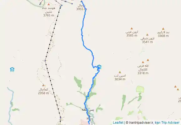 ترک جی پی اس صعود به قله توچال