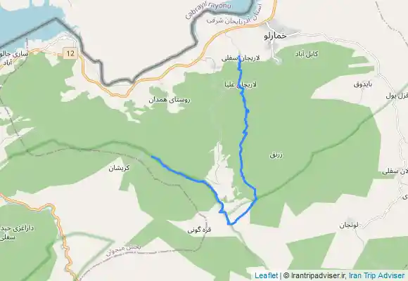 ترک جی پی اس آبشار شوبان-روستای کریشان