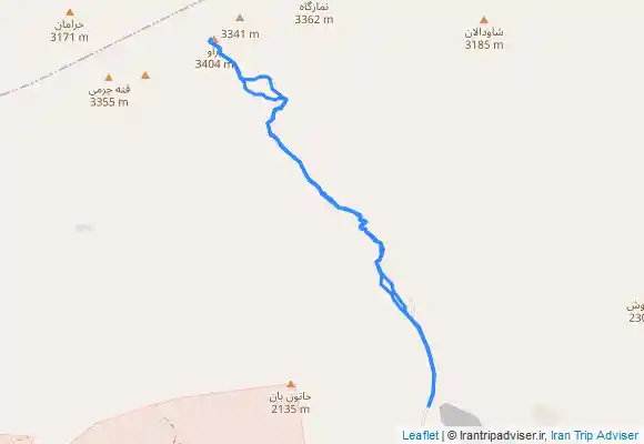 ترک جی پی اس قله پراو