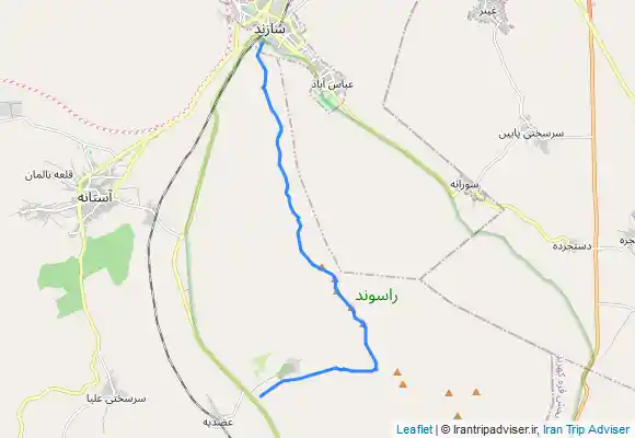 ترک جی پی اس خط راس شهباز