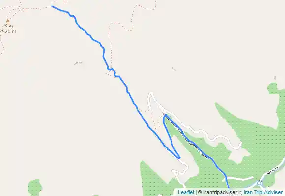 ترک جی پی اس مسیر برگشت قله زشک