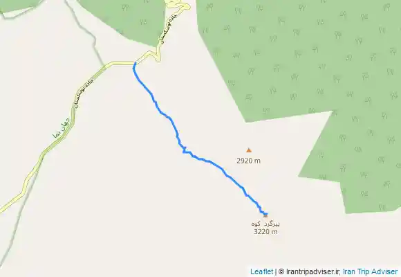 ترک جی پی اس Pirgerd peak 3204 قله پیرگرد کوه