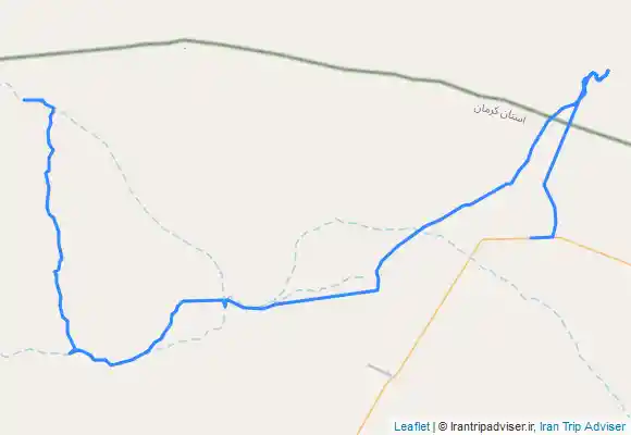 ترک جی پی اس ریگستان رود شور به کاروانسرا و جاده راور