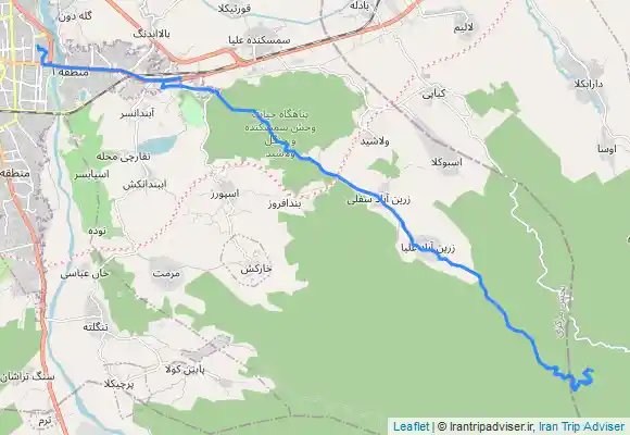 ترک جی پی اس جنگل های زرین آباد