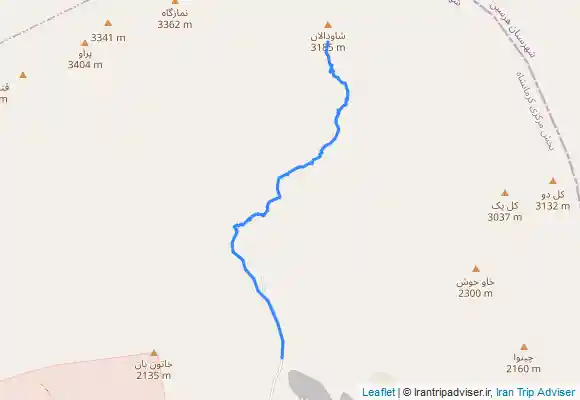 ترک جی پی اس قله شاودالان کرمانشاه