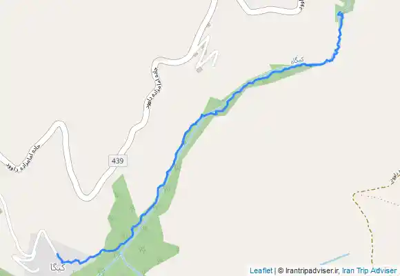 ترک جی پی اس مسیر برگشت از آبشار کیگا به روستای کیگا