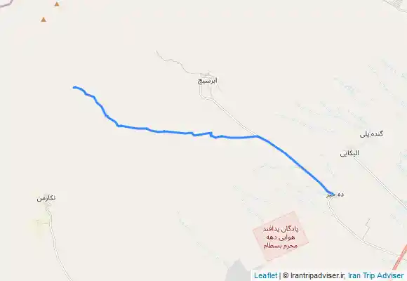 ترک جی پی اس آبشار آووستا از جاده ابرسج