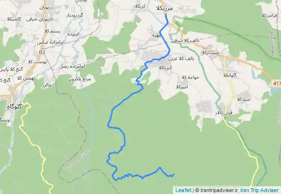ترک جی پی اس مسیر روستای تیرکن سواره - سپس پیاده تا هفت آبشار