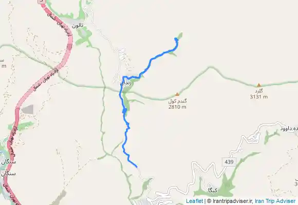 ترک جی پی اس آبشار. رندان