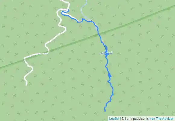 ترک جی پی اس مسیر برگشت از آبشار بالای آلوبن تا ابتدای روستا