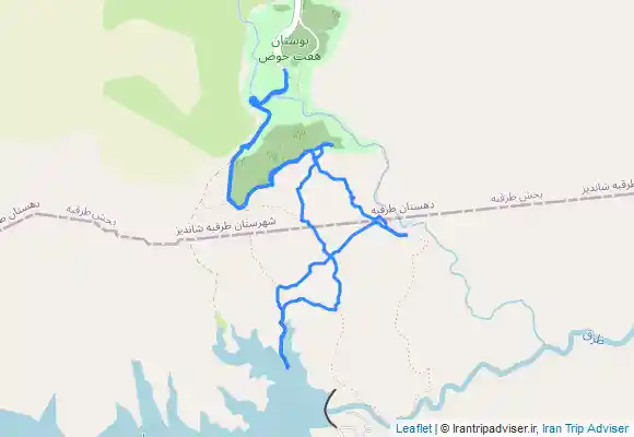 ترک جی پی اس پیمایش هفت حوض به سد طرق