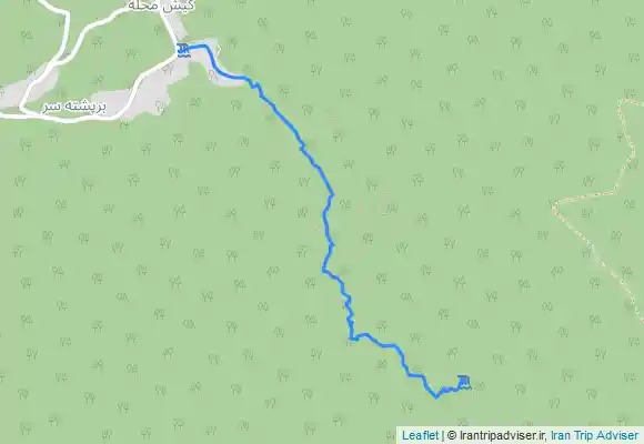 ترک جی پی اس مسیر برگشت از آبشار جورشارشار چوشل