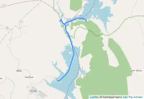 ترک جی پی اس کمپینگ و گلگشت منطقه سید احمد, سد شهید عباسپور کارون یک