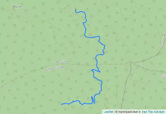 ترک جی پی اس آبشار لاکتاش مسیر برگشت