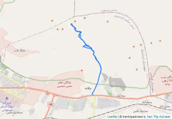 ترک جی پی اس قله پراو کرمانشاه قله سر سخت