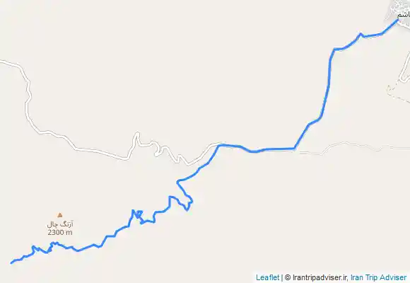 ترک جی پی اس از تنگه (چشمه) روزیه تا روستای چاشم