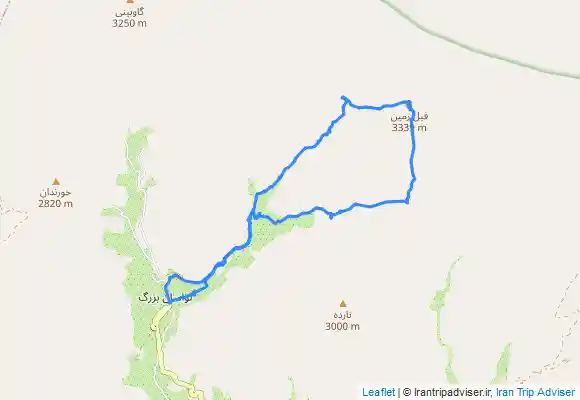 ترک جی پی اس قله فیل زمین