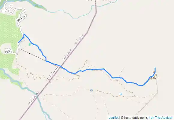 ترک جی پی اس روستای خور.قله کرکوه