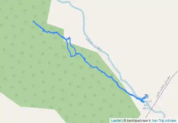 ترک جی پی اس آبشار زردلیمه از کمپ