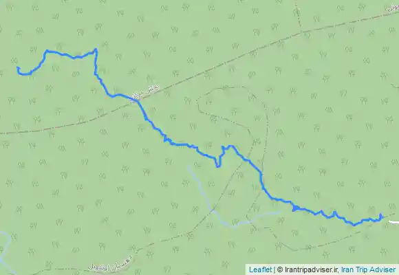 ترک جی پی اس مسیر برگشت از آبشار یاشیل به پارکینگ مهر کوته گومه