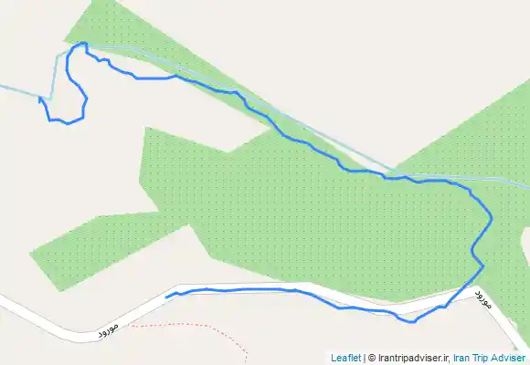 ترک جی پی اس مسیر برگشت از آبشار چهارصد تنور به لب جاده