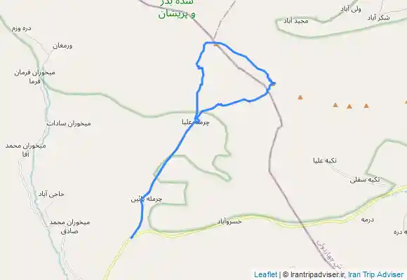 ترک جی پی اس قله های  بدر و پریشان 