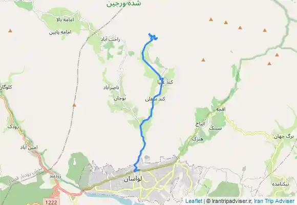 ترک جی پی اس ابشار کفتر لو - Maḩalleh-ye Gandovak