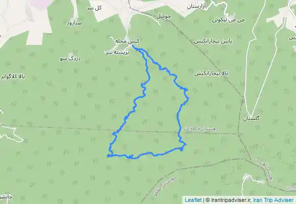 ترک جی پی اس مسیر بز مَشو(چوشل ، کاکوه سَل ، قله دوم، چهار راه، رودخانه چوشل)