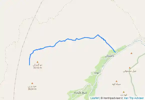 ترک جی پی اس شیرکوه از مسیر لاعربا بیدکبکان