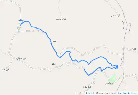ترک جی پی اس قوزلو به آبشاررمصانلو وجاده داش دیبی