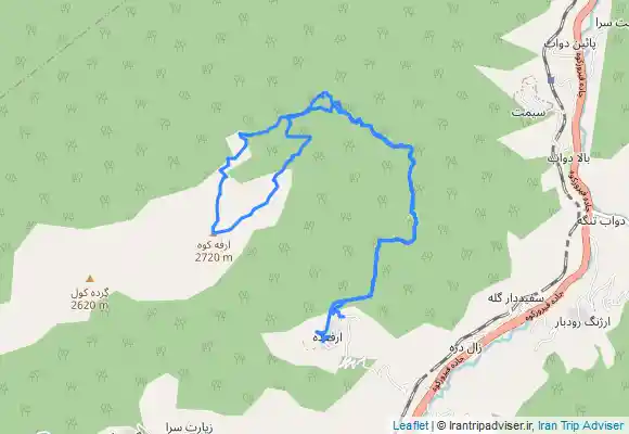 ترک جی پی اس ارفع کوه