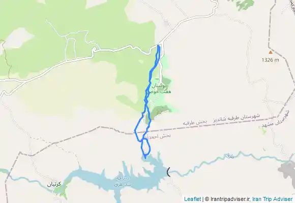 ترک جی پی اس تپه های هفت حوض به بندطرق