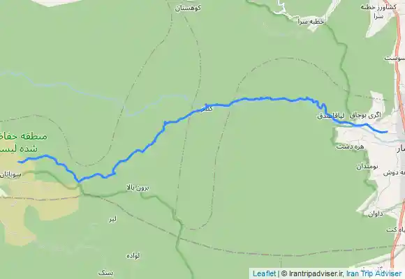ترک جی پی اس سوباتان به لیسار مسیر پیاده