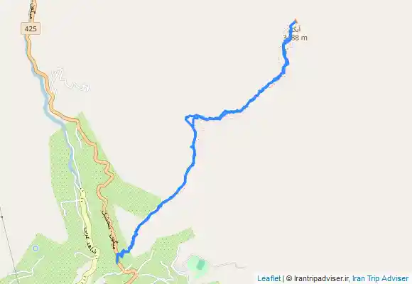 ترک جی پی اس قله آبک از میگون