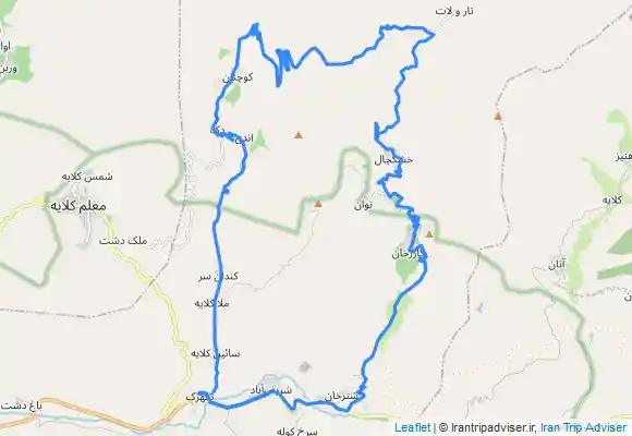 ترک جی پی اس اندج خشکچال قلعه الموت