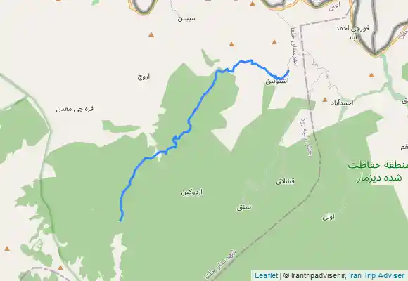 ترک جی پی اس جنگل آوان روستای اوشتبین