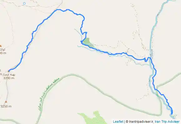 ترک جی پی اس سنگان به قله پهنه حصار