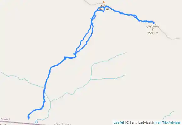 ترک جی پی اس قله پروانه - خط الراس دوبرار