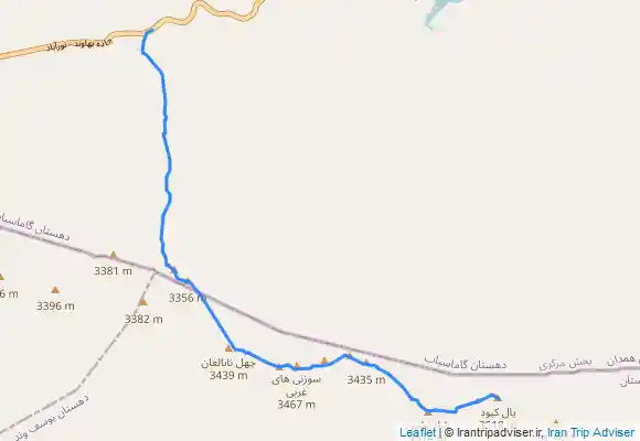 ترک جی پی اس خط الراس چهل تن به یال کبود (گرین)