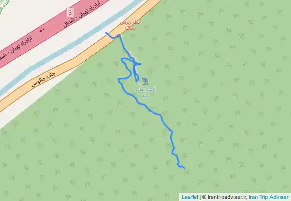 ترک جی پی اس آبشار ازارک (Azarak Waterfall) - چالوس- مازندران