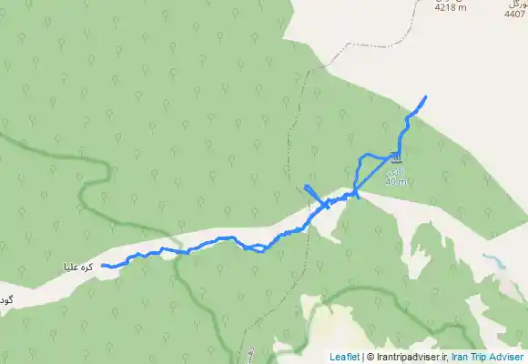 ترک جی پی اس مسیر روستای کره بویراحمد تا آبشار ناری