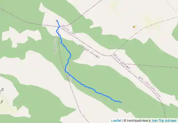 ترک جی پی اس مسیر رفت قله واپر مرودشت