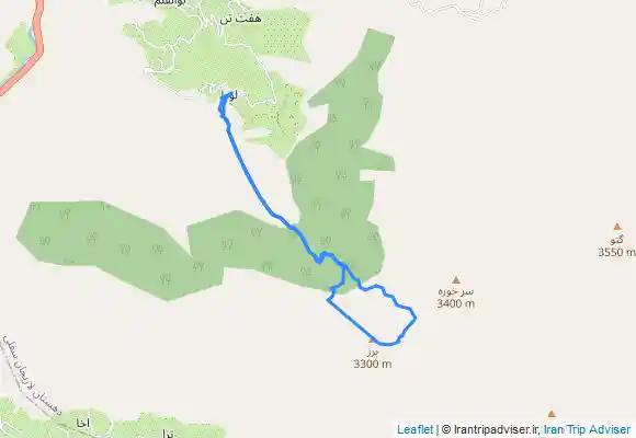 ترک جی پی اس قله برز (ییلاق لوط)