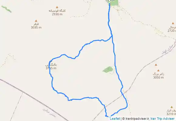 ترک جی پی اس خط الراس پلنگ آبی (پالنگ آبی)